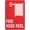 Warning Sign 2, variant on Alcohol Not Permitted Safety Sign - 8"x12" Grade Reflective Sheeting Rust-Free Aluminum, Weather Resistant, Waterproof, Easy to Mount for Indoor Outdoor