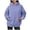 Purple, variant on Tanghaowl Women's Sweatshirt Ladies Fall Winter Casual Loose Fun Letter Floral Print Hoodie Sweatshirt Khaki XL