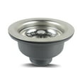 thumbnail image 1 of 114mm Stainless Steel Flange Fits Sink Mini Basket Strainer Waste Kit Kitchen, 1 of 9