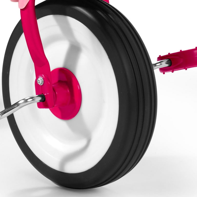Radio Flyer Fold 2 Go Pink Trike for Kids with Storage Bin and