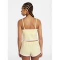 thumbnail image 3 of No Boundaries Lace Cami and Shorts Sleep Set, 2-Piece, Women's XXS-3X, 3 of 5