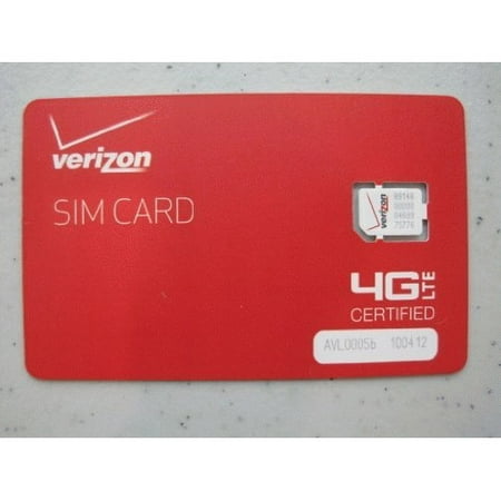 Verizon Wireless 4G LTE Nano SIM Card 4FF - Walmart.com