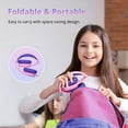 thumbnail image 4 of Tronsmart Kids wired Headphones KH01 Foldable Safety Volume 85/93dB Over-Ear Girls Boys Headphones for Kid HD Stereo 3.5mm Jack (Pink), 4 of 10