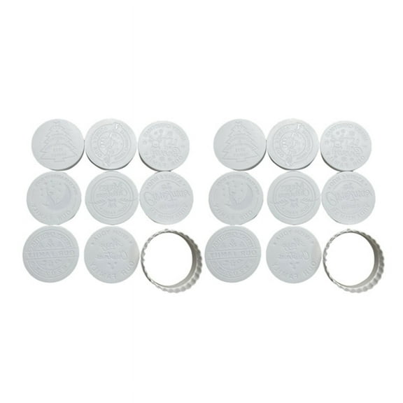 Christmas Cookie Mold Fondant Round Baking Kit Cupcake Decorating