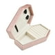 thumbnail image 3 of Caja de joyería de terciopelo, caja de anillo, collar portátil, caja de almacenamiento para exhibición de joyería, caja de regalo de joyería para , rosa un, 3 of 8