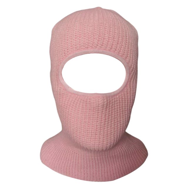 Máscara facial de 1 agujero Riding Winter Beanie Casco de motocross Rosa