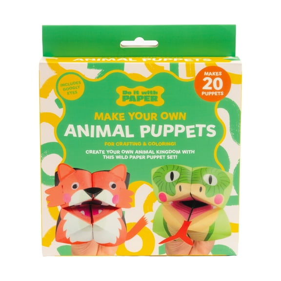 Professor Puzzle Make Your Own Animal Hand Puppets