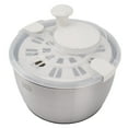 thumbnail image 5 of Stainless Steel Salad Spinner Multifunctional Large Capacity Lettuce Spinner Vegetable Dryer Fruit Washer Drain Basket, 5 of 5