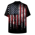 thumbnail image 4 of Linfrsh Patriotic T Shirts for Men USA American Flag Men Women Kids Bald Eagle Patriotic T-Shirt(Black,M), 4 of 6