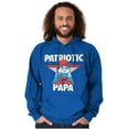 thumbnail image 4 of USA American Patriotic Papa Smurf Men Big & Tall Graphic Hoodie Brisco Brands 3X, 4 of 5