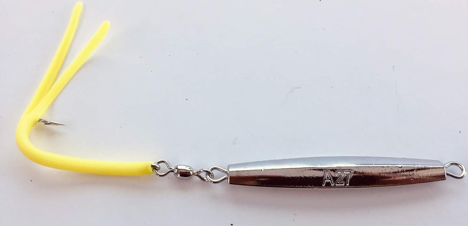 6- A-27 Ava Diamond Jigs 3 oz.with Split Tube Tail Hook