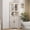 White, variant on Vabches Farmhouse 67" Tall Corner Cabinet with 4 Barn Doors, 5 Tier Corner Storage Cabinet with Glass Door Adjustable Shelves for Bathroom,Living Room,Kitchen