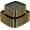 Green Gold-7.25&10inch-100pcs, variant on 50white And Plastic Plates Disposable - Square Heavy Duty Include 25 Each (dinner & Dessert) For Party Wedding