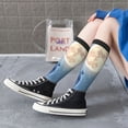 thumbnail image 6 of Knee High Socks for Men and Women, Howling Wolf Full Moon Althletic Compression Socks, Support Long Tube Socks for Outdoor Sport, Calf Socks, High Stockings for Women Men, 6 of 7