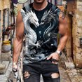 thumbnail image 5 of Yopmin Mens Graphic Tank Tops Dragon Crew Neck Fashion Graphic Tank Tops Summer Sleeveless Shirts for Sports Fitness, 5 of 8