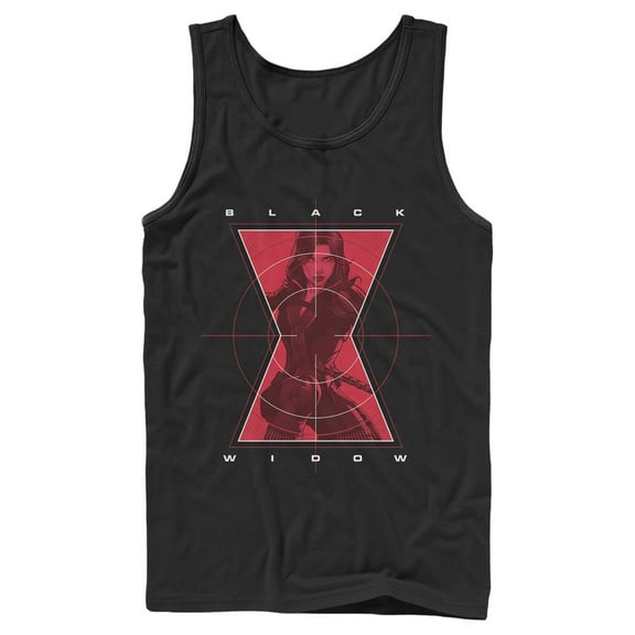 Men's Marvel Black Widow Hero Target  Tank Top Black X Large