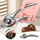 thumbnail image 1 of Cortador de castañas Pelador de castañas de aleación de aluminio Abridor de castañas portátil Clip para castañas con cortador cruzado y bandeja estriada Clip ergonómico para castañas Clip para castaña, 1 of 9