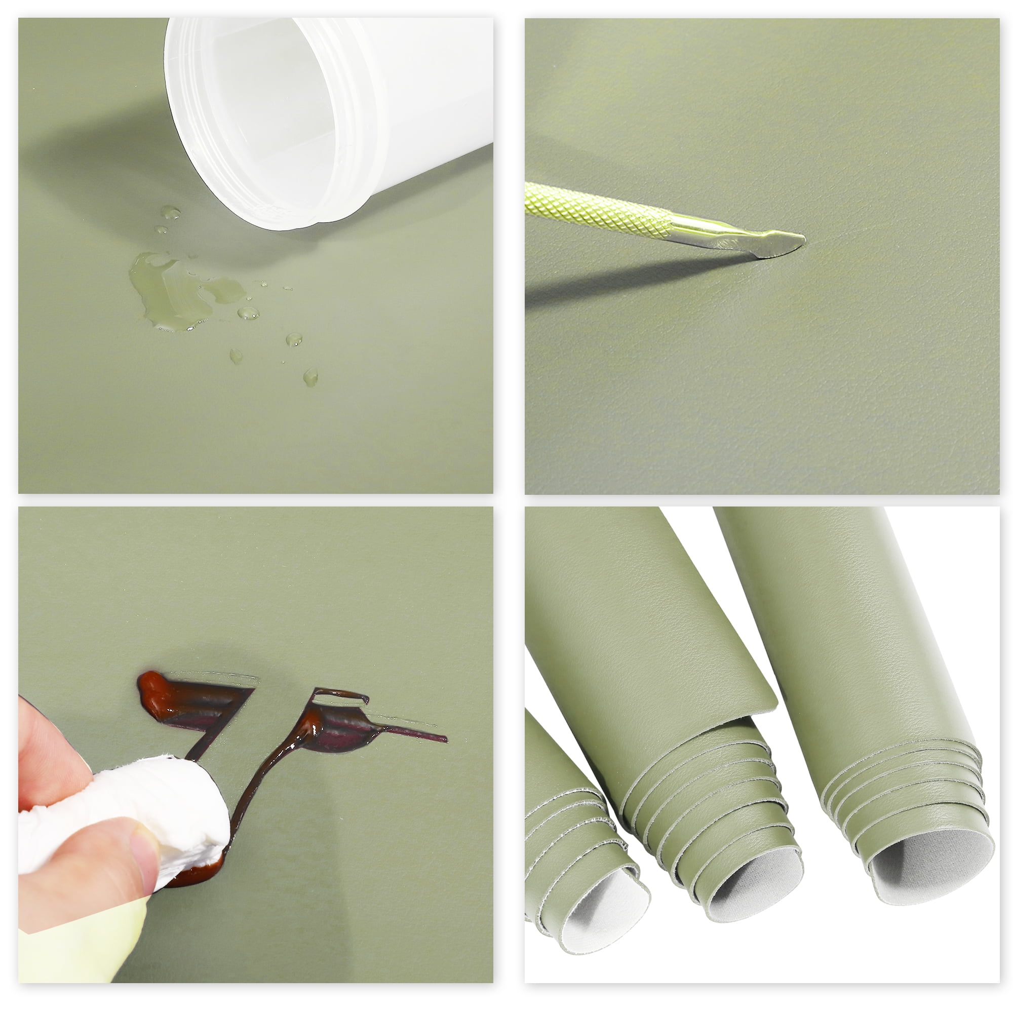 Unique Bargains Non-Slip Desk Pad Waterproof Mouse Pad Desk Mat for Office Work Home Decor Matcha Green 47.24"x23.62"