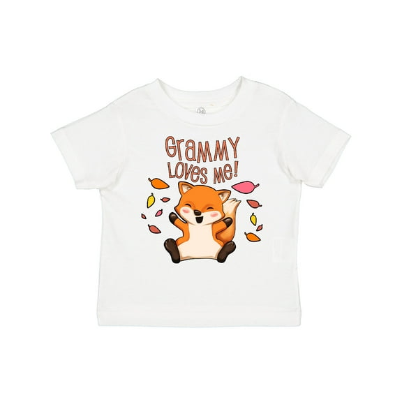 Inktastic Grammy Loves Me- Cute Baby Fox Boys or Girls Toddler T-Shirt
