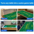 thumbnail image 5 of GSE Games & Sports Expert 36"x72" Casino Blackjack Layout Felt. Professional Las Vegas Style Black Jack Mat for Casino Game Night, 5 of 6
