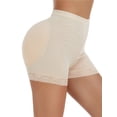 thumbnail image 3 of BIMEI Women Butt Lifter Panties Padded Shapewear Hip Enhancer Pads Shorts Underwear Tummy Control Boyshorts,Beige,4XL, 3 of 5