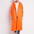 thumbnail image 4 of Abrigo de lluvia largo, abrigo de lluvia largo, chaqueta de lluvia larga y gruesa, impermeable grueso de grado profesional, 4 of 4