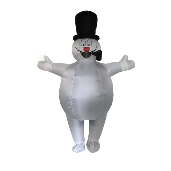 Inflatable Snowman Costume, Unisex Adult One Size, Christmas Halloween Party Outfit