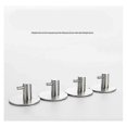 thumbnail image 3 of 4 sticky hooks, towel rack, stainless steel hook, single hook, free punching, for kitchen and living room, 4 stainless steel hooks (silver brushed rou, 3 of 5