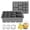 Gray, variant on Multi-Size 13-Grid Silicone Ice Cube Mold - Effortless Ice Cube Maker for Drinks