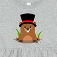 thumbnail image 4 of Inktastic Groundhog Day with Groundhog in Top Hat Girls Baby Dress, 4 of 5