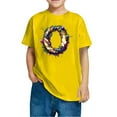 thumbnail image 5 of SwiftWear Kids Mardi Gras Shirts, Short Sleeve T-Shirt Boys and Girls Cotton Crew Neck Graphic Tee for Party Yellow Size 7 Years, 5 of 6