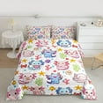 thumbnail image 2 of Castle Fairy Kawaii Axolotl Boy Girl Full Size Comforter Sets 3-Piece,Cartoon Ocean Salamander Bedding Comforter Set,Cute Animal Lightweight Bedding Sets,Super Cozy Room Decor,Reversible, 2 of 8