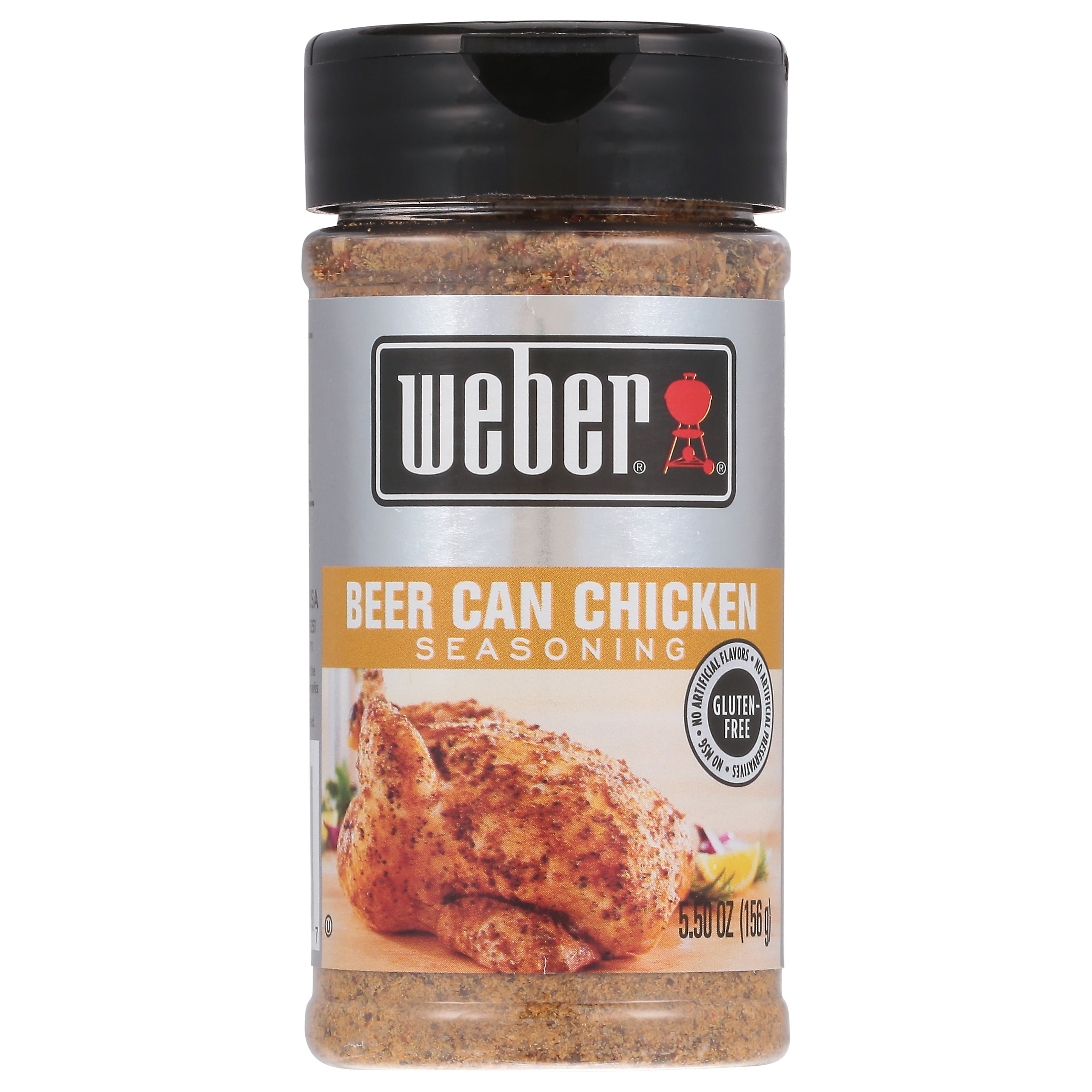 Weber Seasoning Variety 4 Flavor Pack 2.5-2.75 Ounce (Chicago Steak, Roasted Garlic and Herb, Kick'n Chicken, Beer Can Chicken)