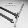 thumbnail image 4 of Cable Deflector USB3.1 de 19 Pines/TYPE-E una TYPE-C Chasis Madre Frontal C Bit PCI 10 Gbps Cable Plano Corto de 80 Cm, 4 of 5