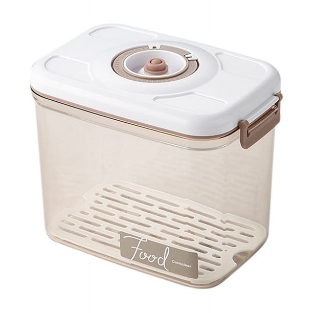 Cocina Contenedor de Almacenamiento de Alimentos de Alta Capacidad Caja de Preservación Al Vacío Caja Sellada Caja de Almacenamiento de Grano Diverso 2.7L