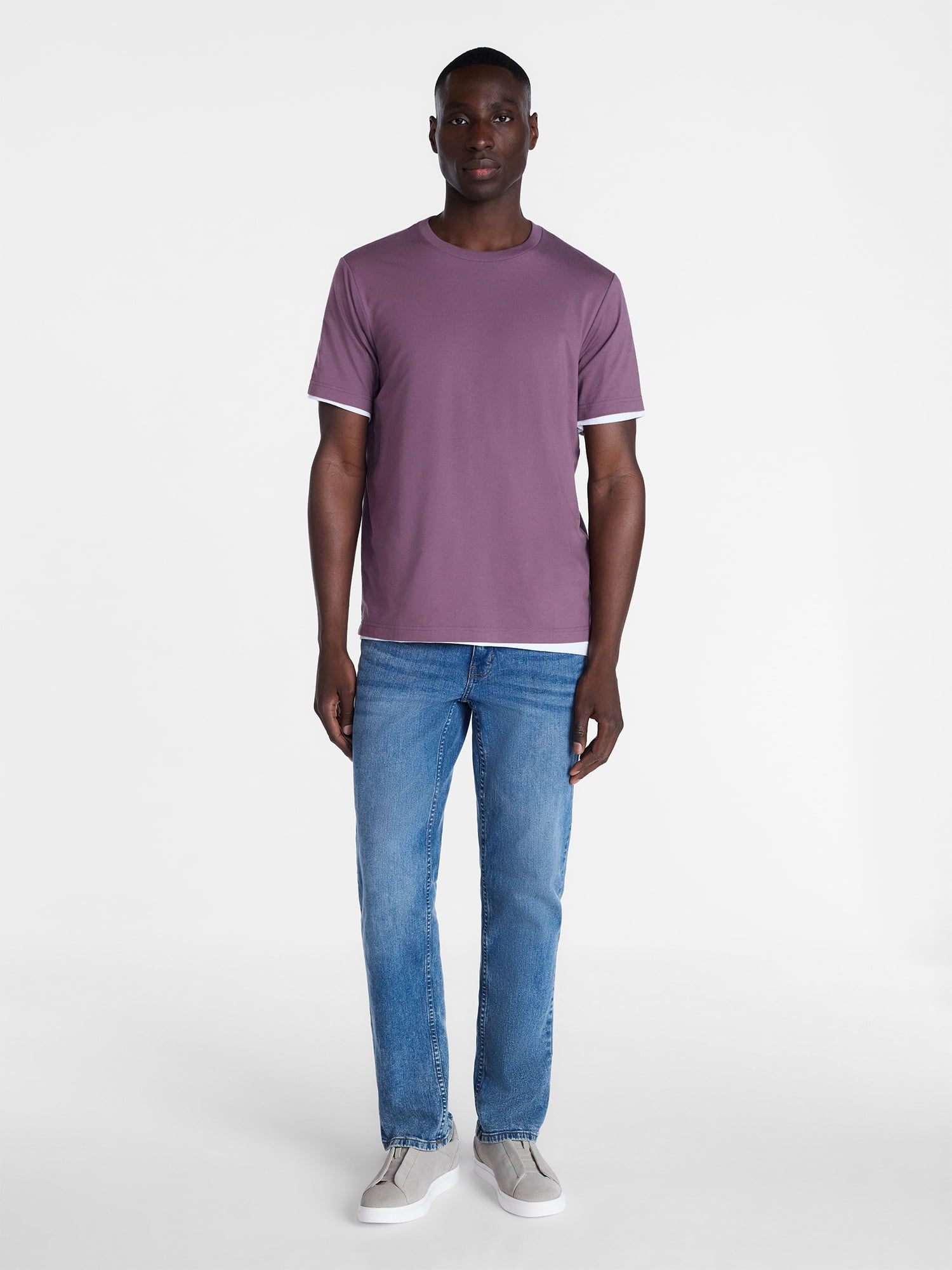 George Men's and Big Men's Classic Fit Crewneck Tee with Short Sleeves, Sizes XS-3XL