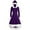 Purple, variant on Edvintorg Hooded Christmas Dress Women Solid Long Sleeve Christmas Furry Draw Back Party Dresseses Winter Dress for Women 2025