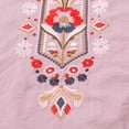 thumbnail image 6 of Linen Tops for Women Elbow Sleeve Cotton Linen Tops Lightweight Pullover Shirt 3/4 Length Sleeve Womens Tops Retro Embroidered 3/4 Sleeve Boho Tops Loose Fit Blouses Soft Floral Top 3XL, 6 of 8