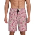 thumbnail image 3 of Lsque Cute Love Mens Sleep Pajama Shorts,Short Pajama Pants, Cotton Ultra-Soft Knit-Medium, 3 of 9