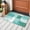 Teal Green, variant on Area Rug for Living Room, Brown Geometric Non-Slip Indoor Large Carpet for Bedroom/Dining Room, Watercolor Ombre Modern Abstract Art Washable Low-Profile Rectangle Floor Mat Runner Rugs - 2.7 x 5 Ft