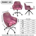 thumbnail image 7 of Whosucclay Boho Mandala Rose Print Swivel Armchair Accent Dining Chair Cover, Universal Curved Back Chair Slipcover for Home Office Dustproof Curved Back Armrests Chair Protector, 7 of 7
