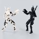 thumbnail image 5 of T13 Action Figure Set (Assembly Completed), 3D Printed Multi-Jointed, Titan 13 Action Figures, Multi-Articular Lucky Mobile Robot Nova T-13,Desktop Decorations for Game Lovers Toys (Black/White), 5 of 8