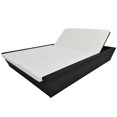 thumbnail image 4 of vidaXL Patio Bed Outdoor Rattan Daybed Lounge Bed with Cushion Poly Rattan, 4 of 7