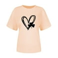 thumbnail image 4 of Pxiakgy Vente Chaude! T-Shirt Trèfle de la Saint-Patrick pour Femmes Chanceux Irlandais Manches Courtes T-Shirt Graphique Trèfle Mode Décontractée Imprimé Amour Col Rond Manches Courtes T-Shirt, 4 of 4