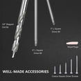 thumbnail image 3 of Pocket Hole Jig Kit Professional Upgraded All-Metal Pocket Screw Jig with Drill Bits Woodworking Pocket Drill Jig Kit, 3 of 5
