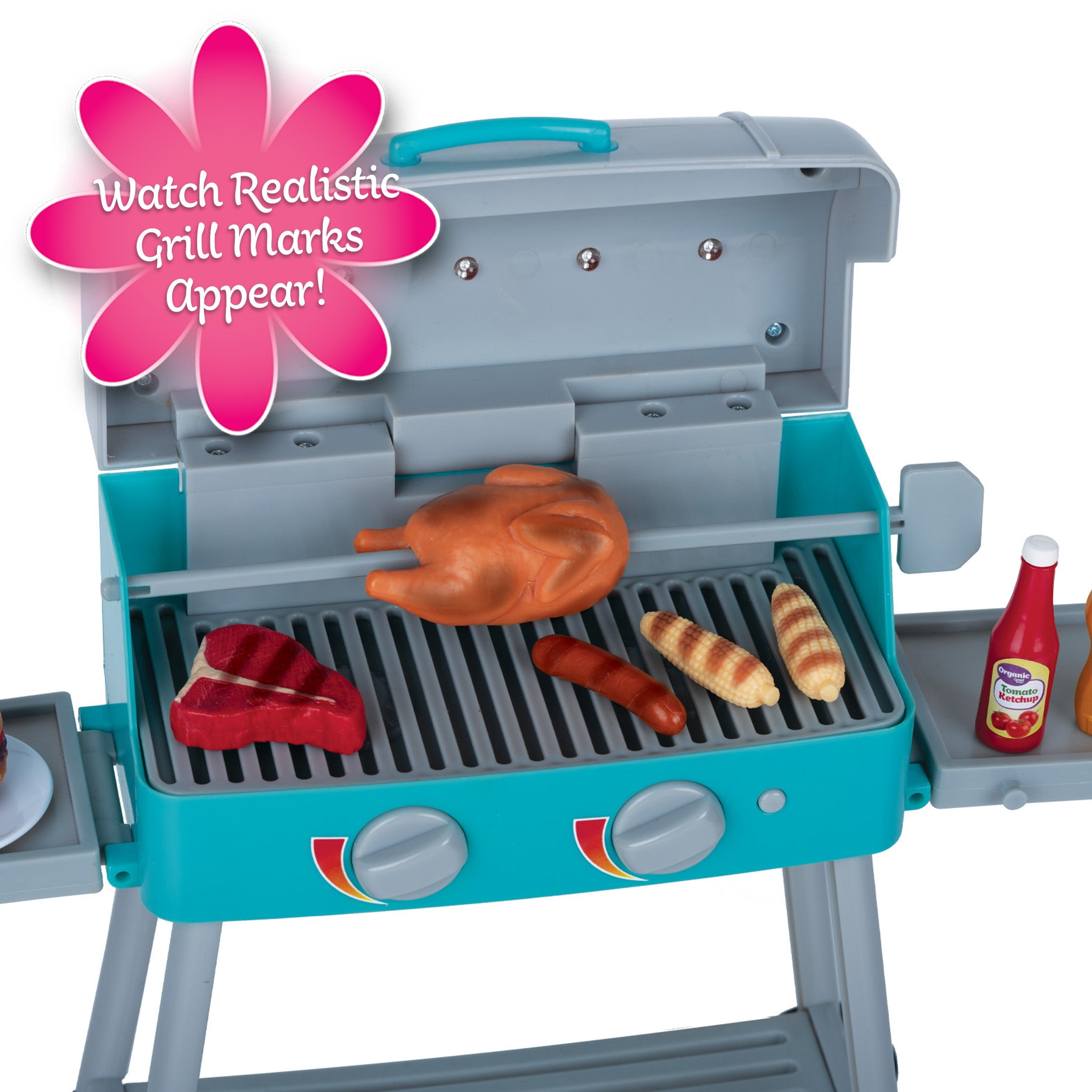 My Life As BBQ Grill Play Set for 18-Inch Dolls, 27 Pieces