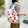thumbnail image 3 of Mochila Con Estampado De Fresas Kawaii, Mochila Escolar Para Estudiantes De Niña Dulce, Mochila De Viaje Ligera E Informal, 3 of 4