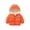 09Orange, variant on Hicidod Toddler Winter Jackets Cute Bear Ears Hooded Long Sleeve Down Coat Fashion Solid Color Lined Fleece Padded Packable Warm Jacket