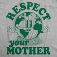 thumbnail image 2 of Mens Respect Your Mother T Shirt Funny Cool Earth Day Nature Lovers Tee for Guys Graphic Tees, 2 of 7