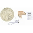 thumbnail image 5 of LED Rattan Ball Table Light, Bracket Seat Dimmable Night Lights USB Powered Rattan Ball Lamp Creative Birthday Gift Bedroom Home Bookroom Decor, 5 of 6